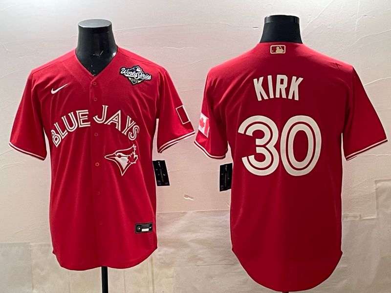 Men 2025 Toronto Blue Jays #30 Kirk Red Game Nike MLB Jersey style 03->toronto blue jays->MLB Jersey